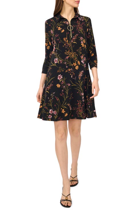 Quarter Zip A-Line Dress