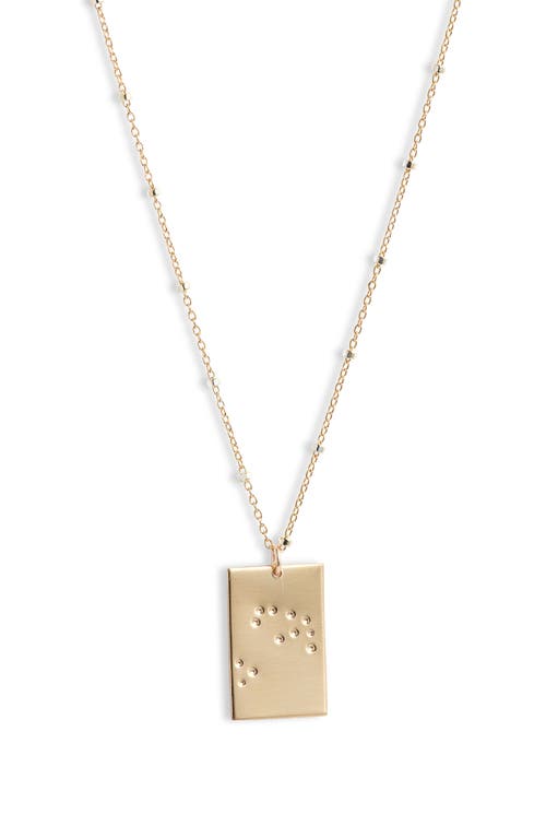 Set & Stones Zodiac Constellation Pendant Necklace in Gold - Capricorn 
