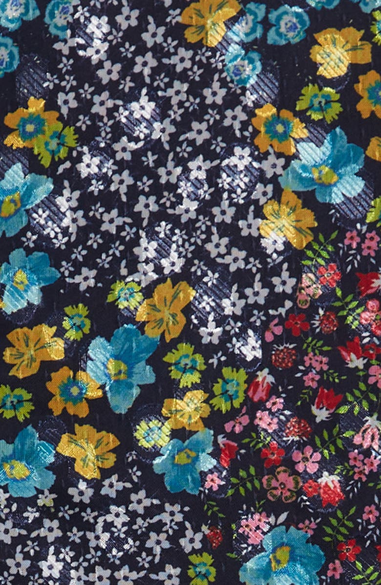 Ava & Yelly Kids' Floral Tie Back Skater Dress, Alternate, color,