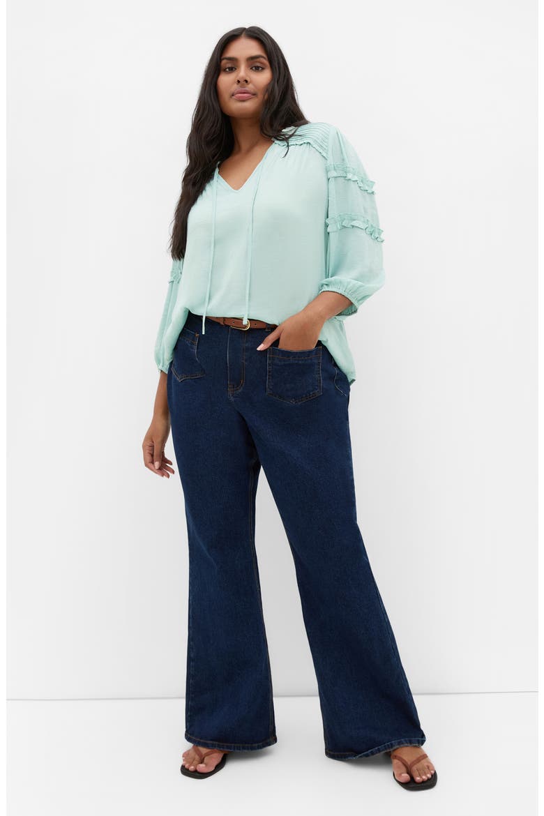 Drama Queen Ruffle Top, Alternate, color, MISTY