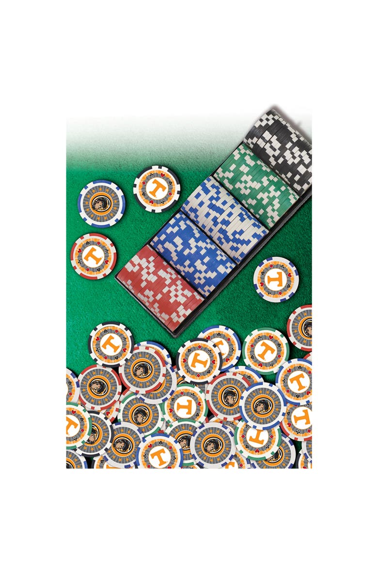 Tennessee Volunteers 100pc Poker Chips, Alternate, color, Multicolor