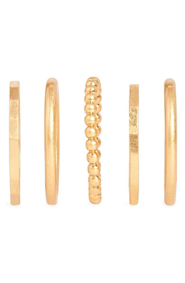 Madewell Simple Stacking Ring Set, Alternate, color,