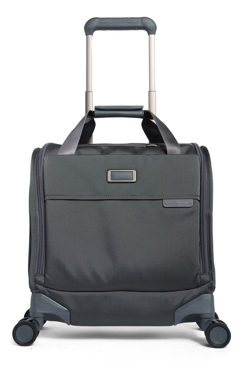 Baseline Cabin Spinner Carry-On Suitcase, Main, color, STEEL