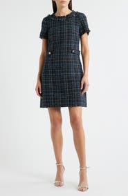 Eliza J Tweed A-Line Dress