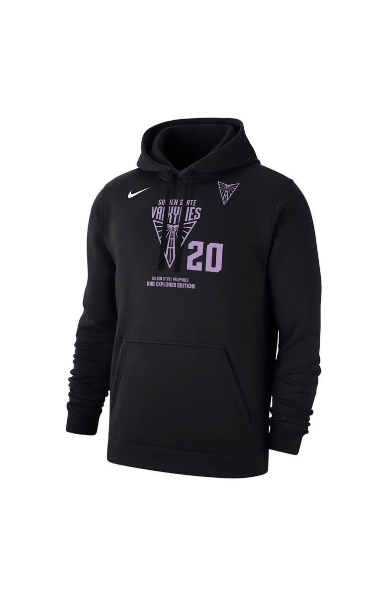 Nike Men's Nike Kate Martin Black Golden State Valkyries Explorer Edition Name & Number Pullover Hoodie, Alternate, color, Black