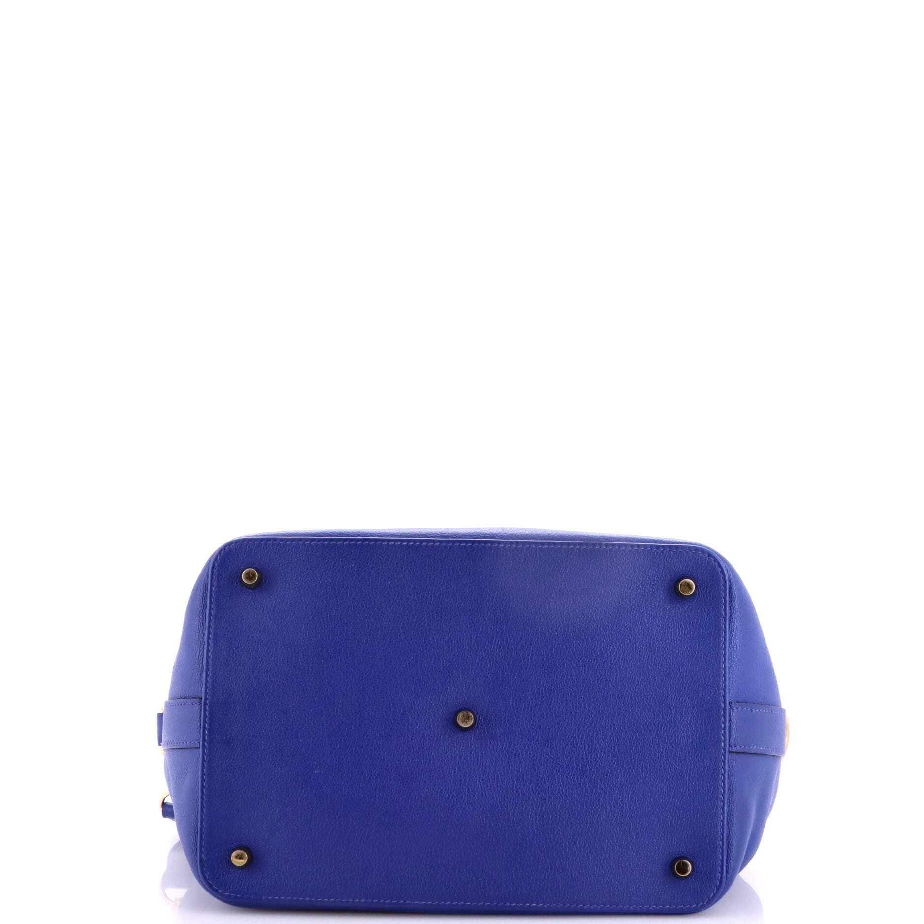 Pre-Owned Hermes Toolbox Bag Evercolor 26, Alternate, color, Bleu Electrique