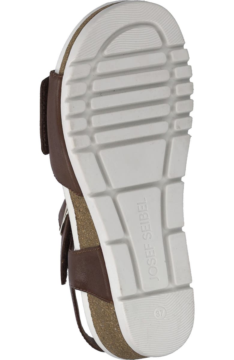 Josef Seibel Quinn 16 Wedge Sandal, Alternate, color, Cognac