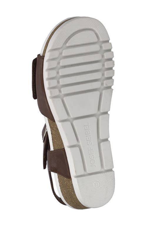 Josef Seibel Quinn 16 Wedge Sandal In Cognac