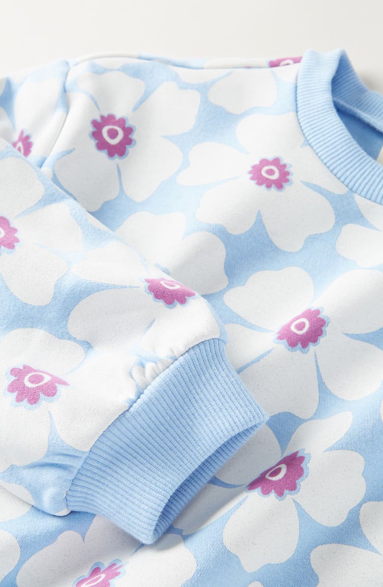 Tucker + Tate Kids' Bubble Sleeve Sweatshirt, Alternate, color, Blue Expanse Poppies