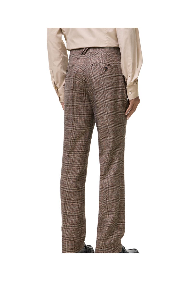 Pinstriped Wool Sloane Tailored Trousers, Alternate, color, Soap beige/brown