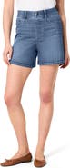 SPANX® Pull-On High Waist Mid Thigh Denim Shorts