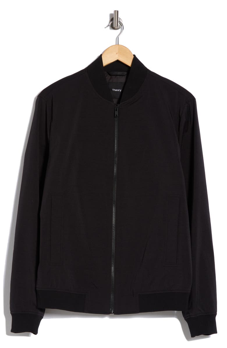 Theory Brenton Bomber Jacket, Alternate, color, Black