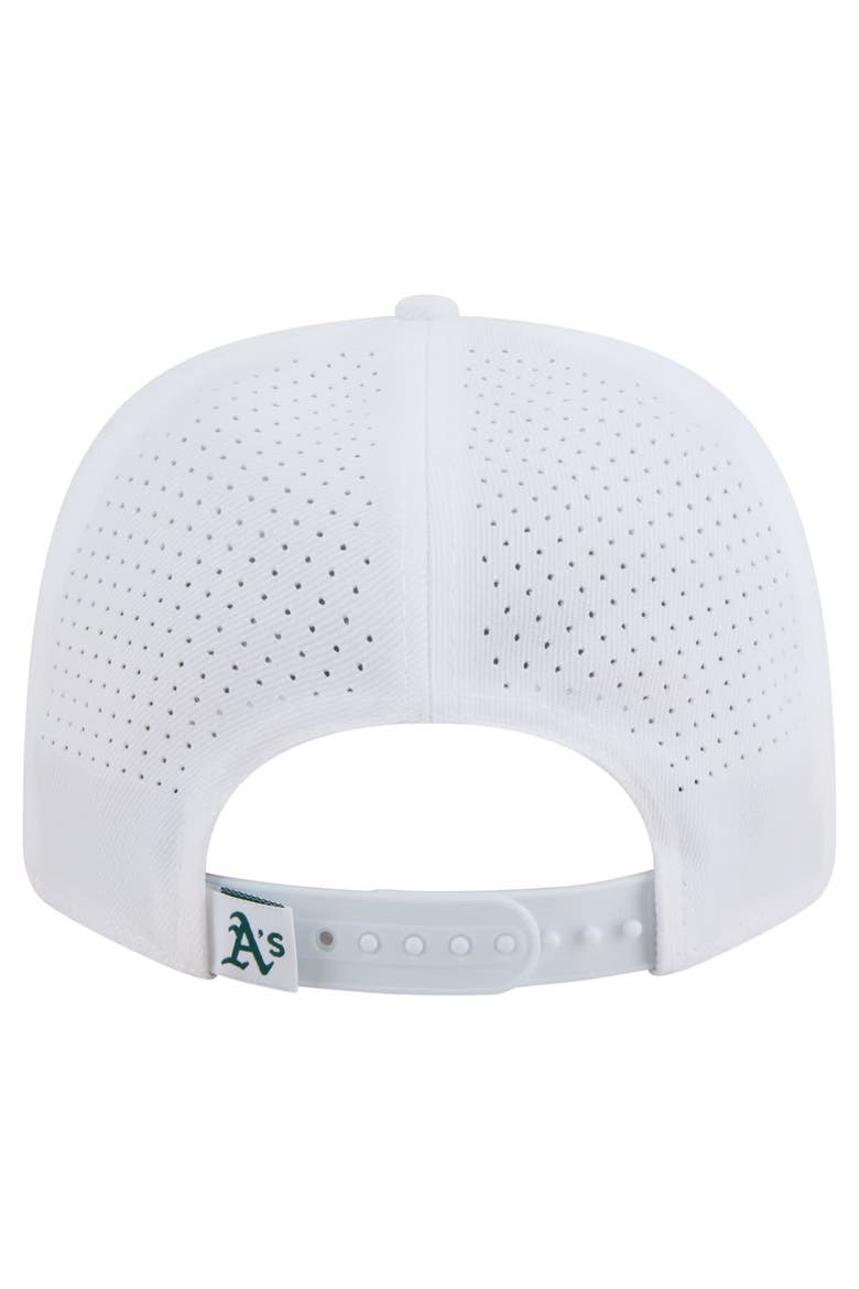 Men's New Era White Athletics COOLERA 9SEVENTY Adjustable Hat, Alternate, color, White