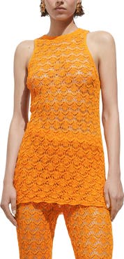 MANGO Crochet Minidress