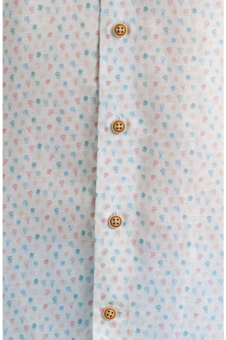 Cash Bar Short Sleeve Button-Up Shirt, Alternate, color, WHITE
