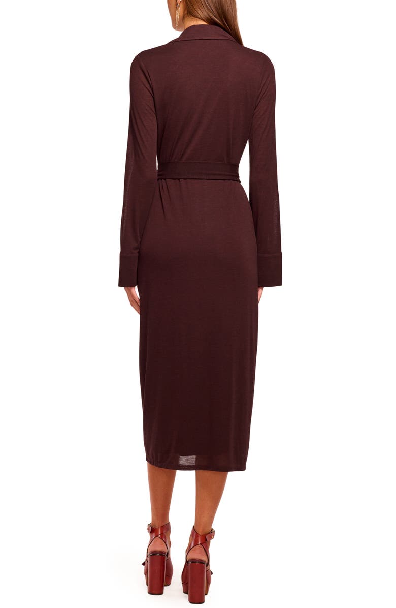 Ramy Brook Lydia Long Sleeve Tie Belt Shirtdress, Alternate, color,