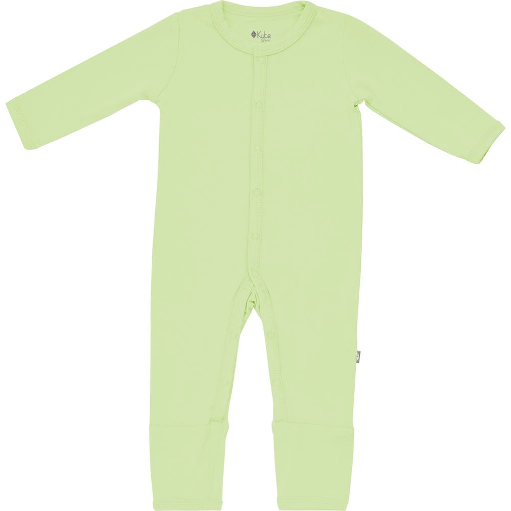 Kyte Baby Pistachio Snap Romper In Green