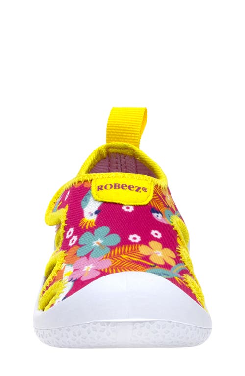 Robeez ® Kids' Tropical Vibes Sandal In Bright Pink
