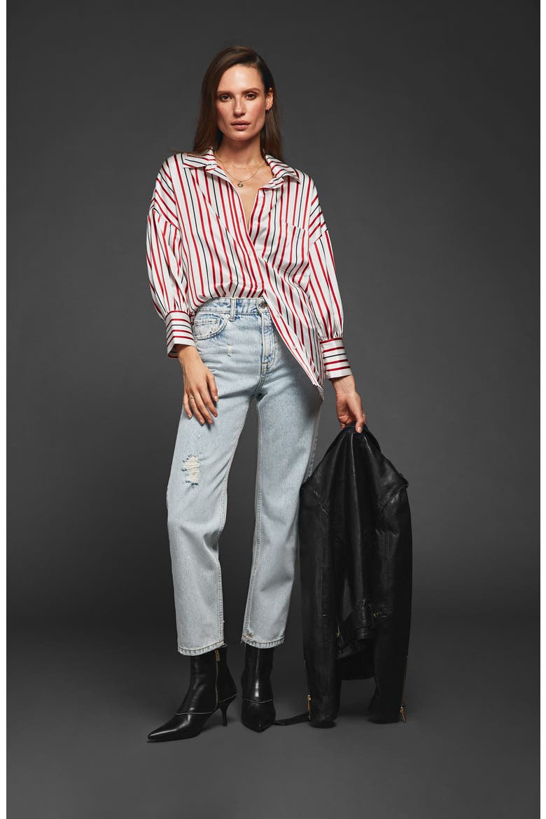 Mia Silk Blouse, Alternate, color, MULTI