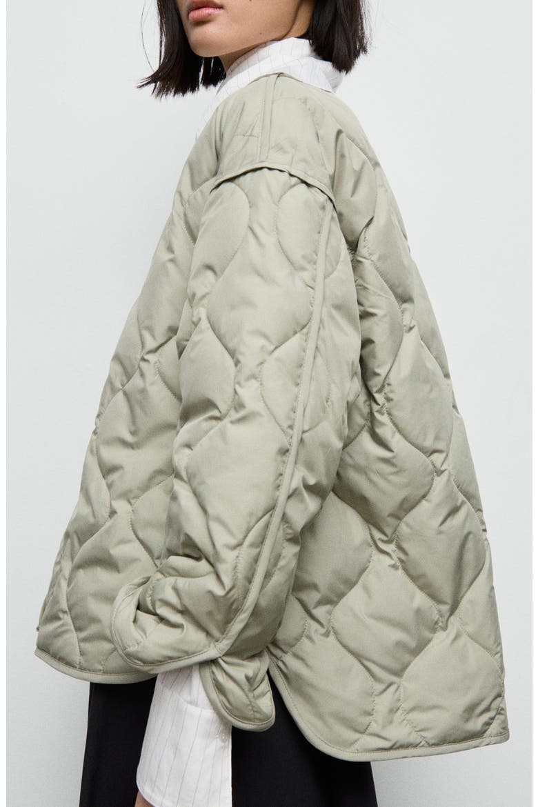 Quilted Anorak, Alternate, color, PASTEL GREEN