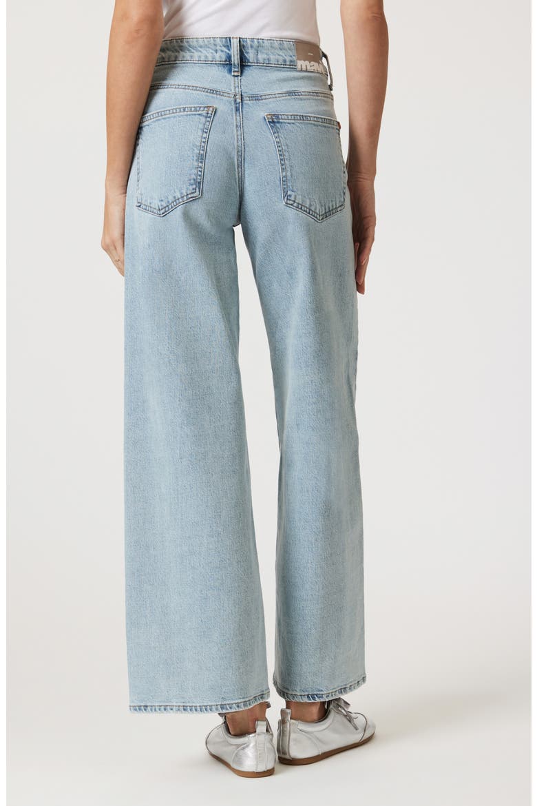 Siena High Waist Ankle Wide Leg Jeans, Alternate, color, BLEACHED CLASSIC BLUE