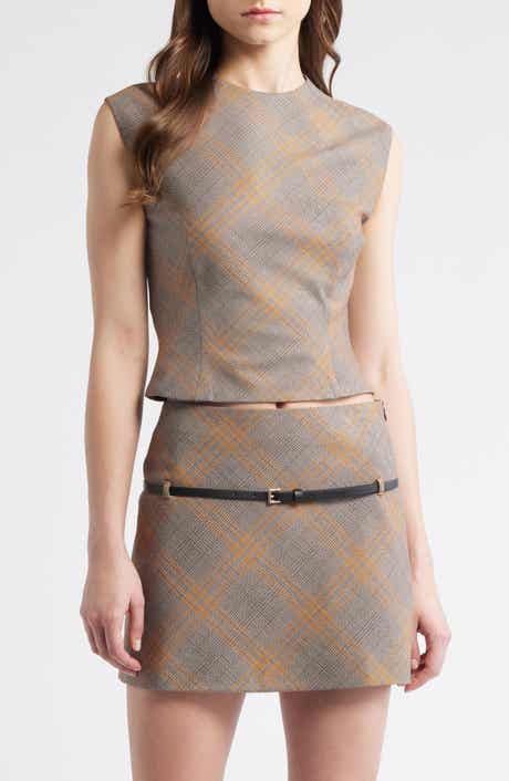 MANGO Melo Plaid Top