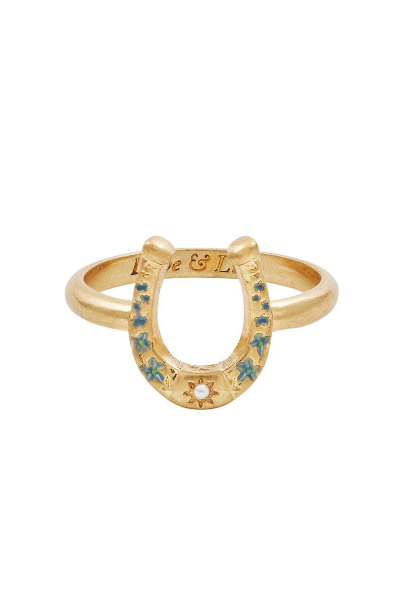 Lucky in Love Ring, Alternate, color, Gold