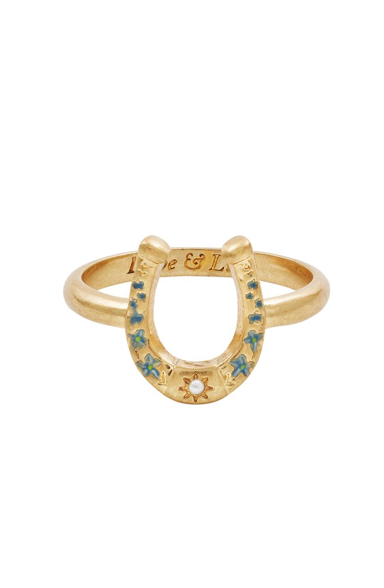Fable England Lucky in Love Ring, Alternate, color, Gold