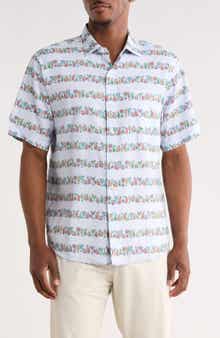 Tommy Bahama Tropical Drinks Short Sleeve Button-Up Shirt