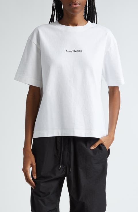 Acne Studios リボンプリント Tシャツ | ホワイト | FARFETCH JP