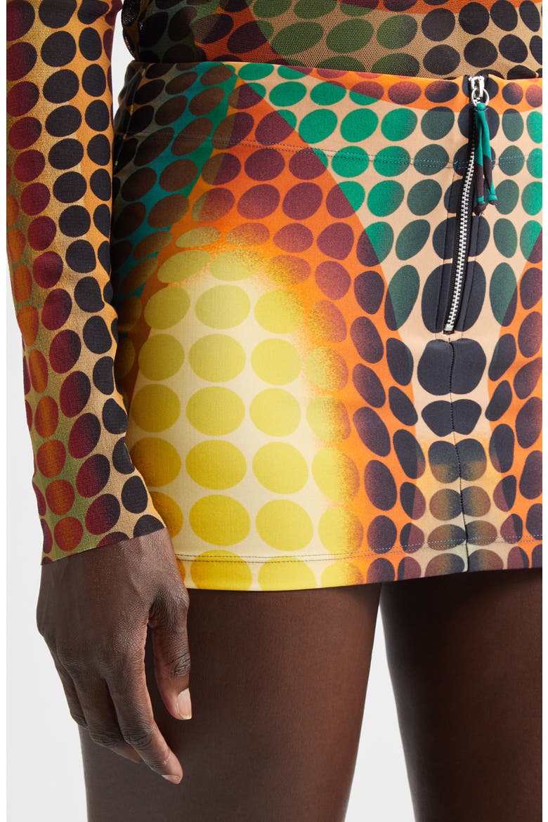 Jean Paul Gaultier Re-Edition Polka Dot Trompe l'Oeil Mesh