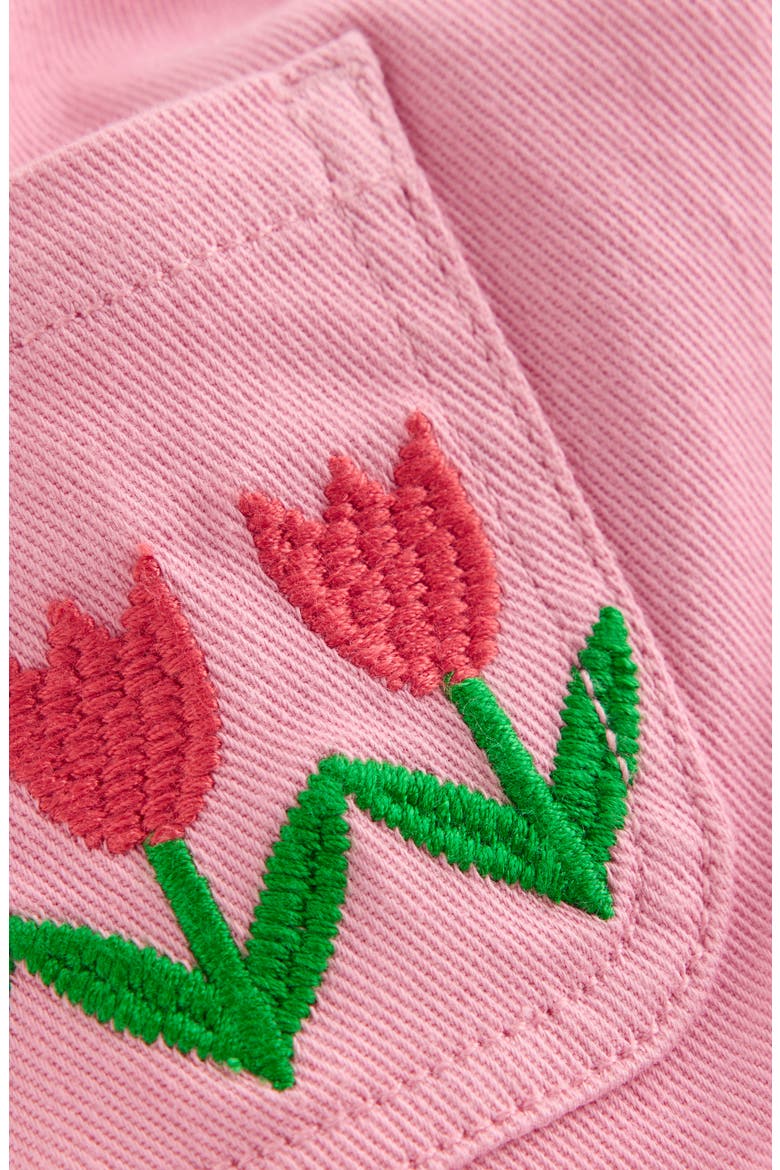 Kids' Tulip Embroidered Wide Leg Pull-On Pants, Alternate, color, PINK TULIPS