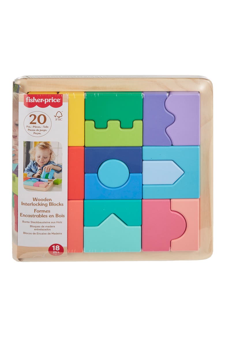 Wooden Interlocking Blocks Puzzle, Alternate, color, NONE