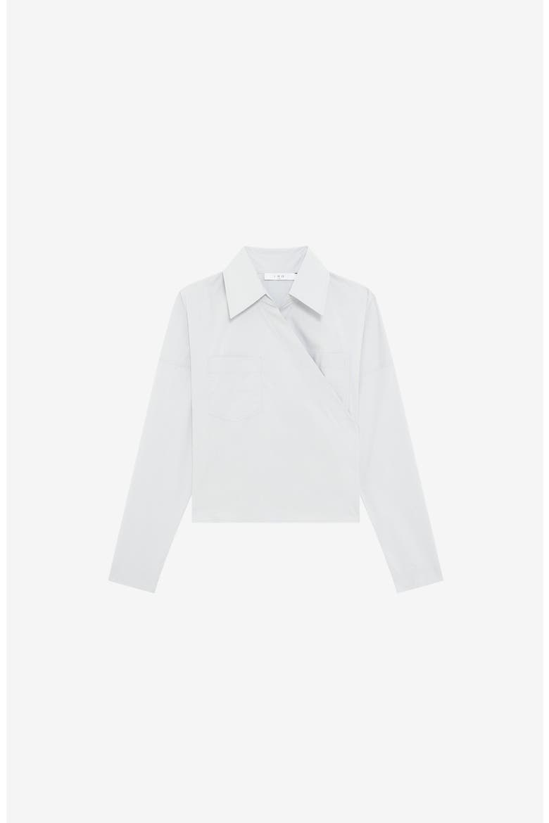 Lyra Poplin Shirt, Alternate, color, Ice Gray