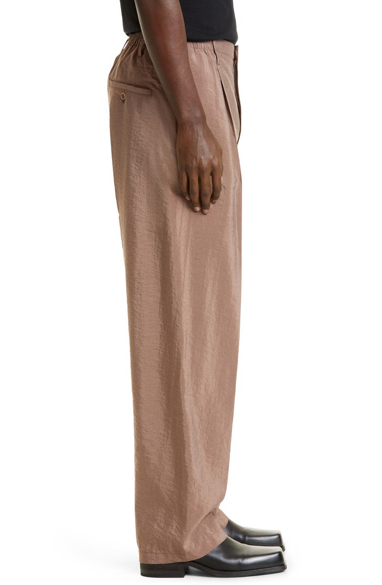 Lemaire Easy Pleated Silk Blend Pants, Alternate, color,