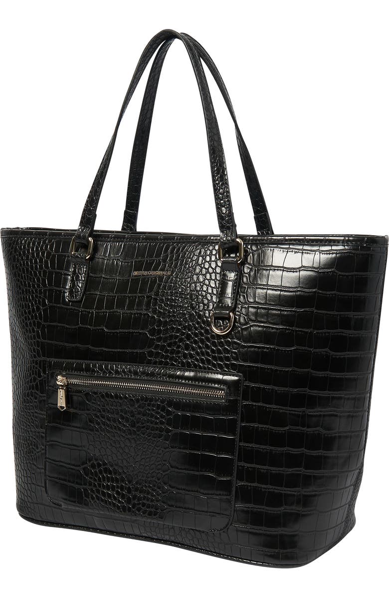 Urban Originals Croc Embossed Vegan Leather Tote, Alternate, color,