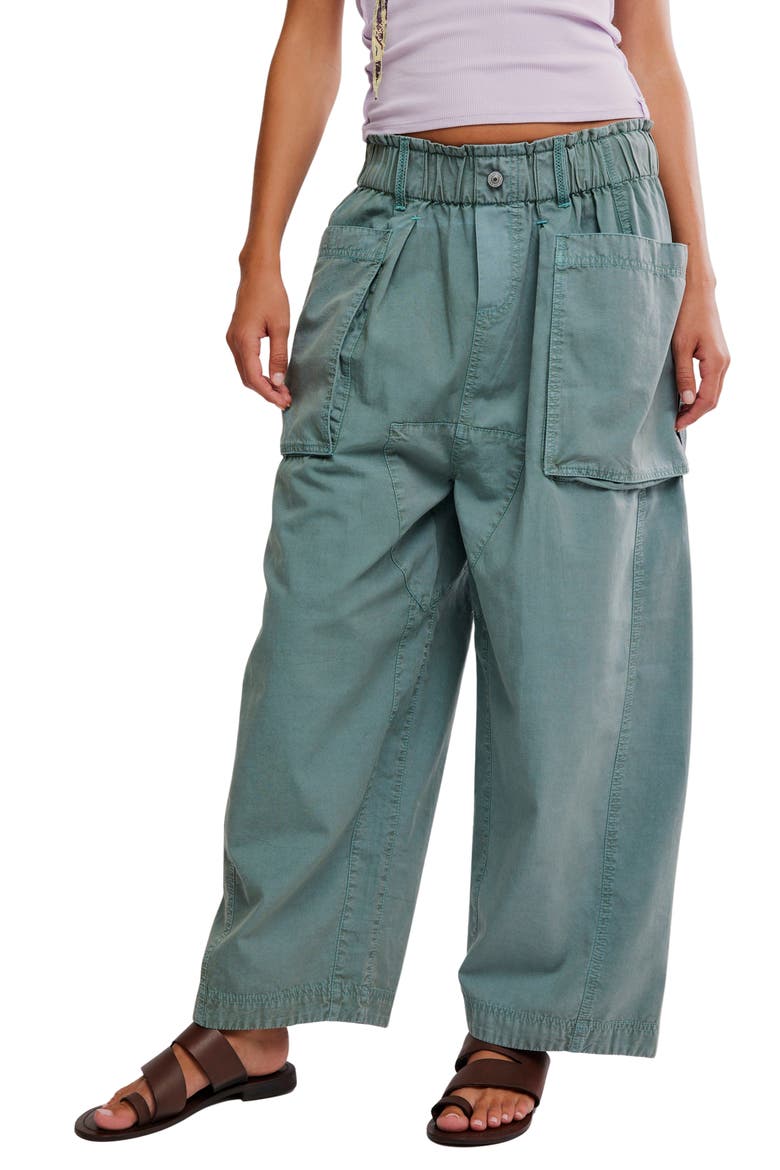Costa Straight Leg Harem Pants, Main, color, STORMY SEA