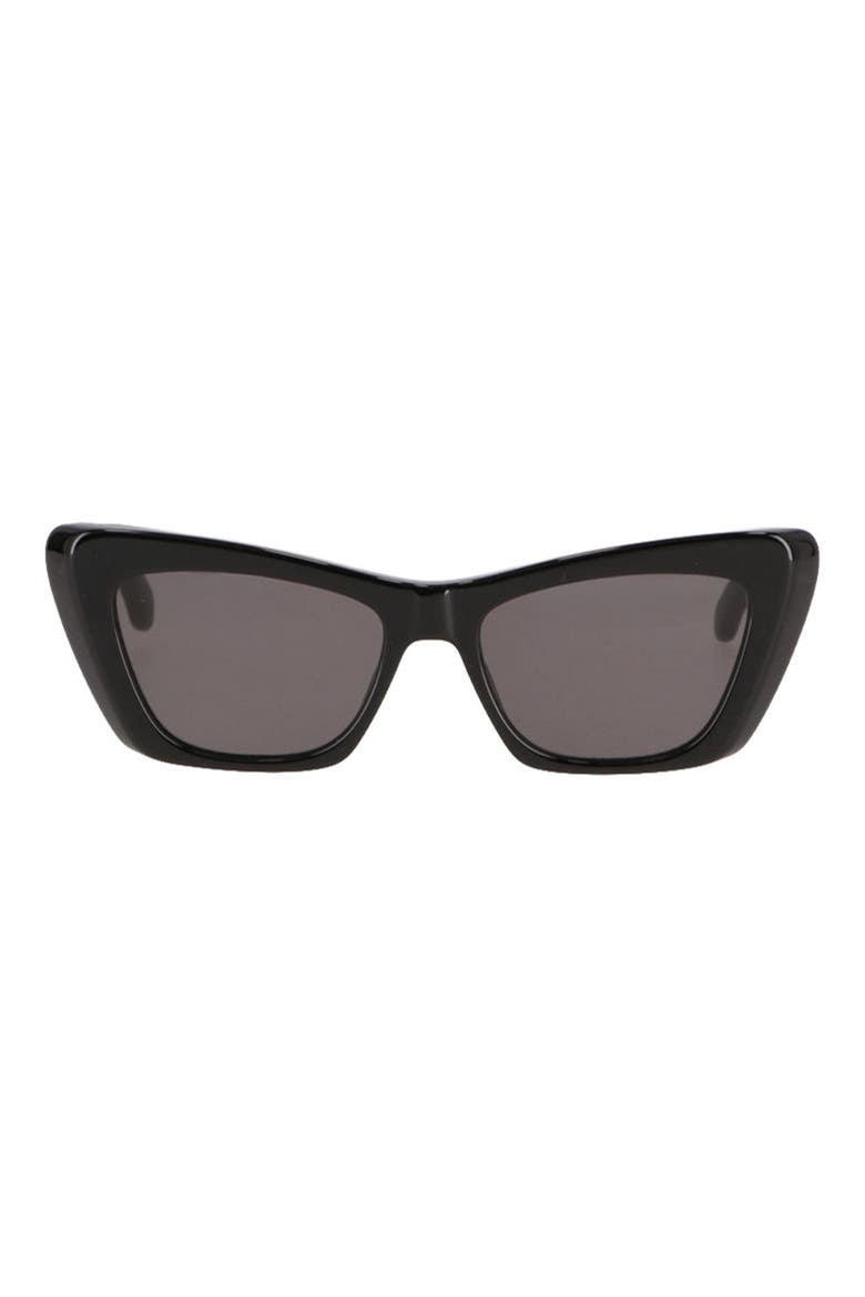 Fairfield Cat Eye Sunglasses, Main, color, BLACK DARK GREY