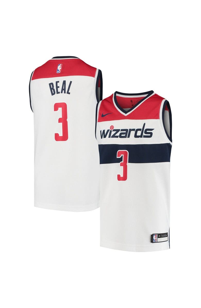 Nike Youth Nike Bradley Beal White Washington Wizards Swingman Jersey - Statement Edition, Alternate, color, 