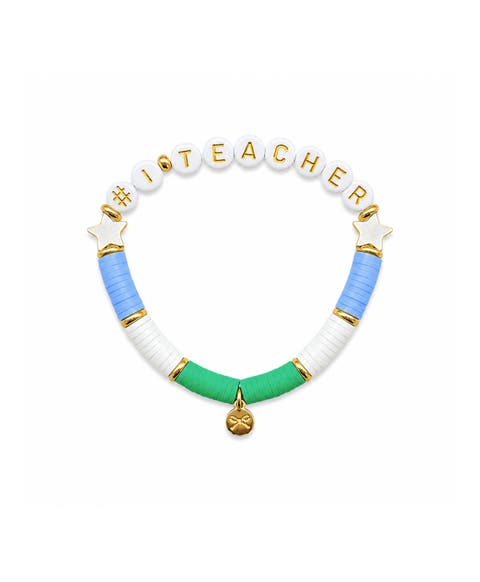 #1 Teacher Women's Bracelet