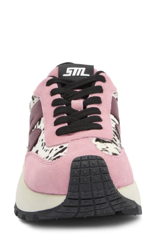 Steve Madden Supercampo Platform Sneaker In Pink Multi