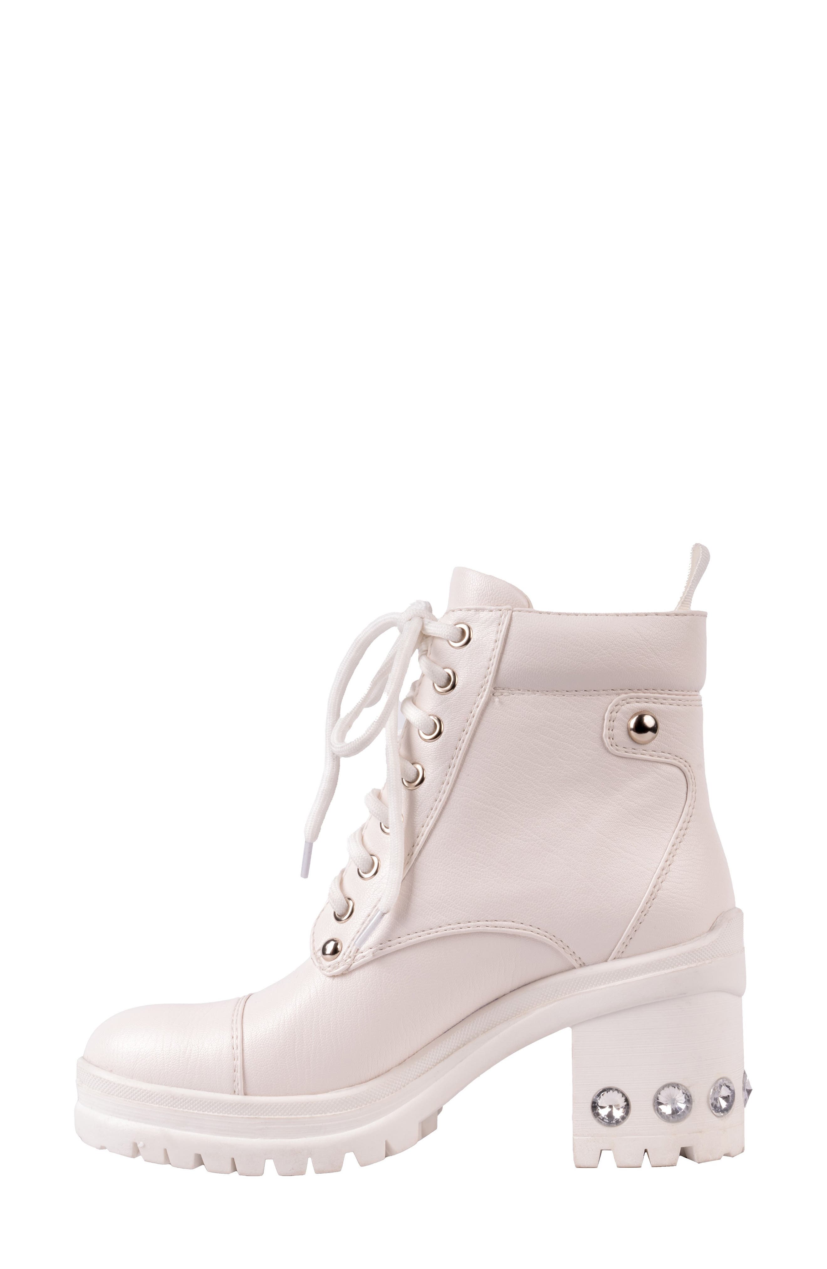 NINETY UNION Thunder Lug Sole Boot, Alternate, color, White