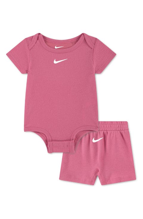 Waffle Knit Bodysuit & Shorts Set (Baby)