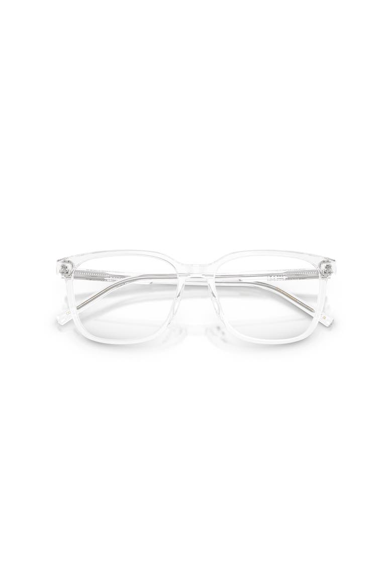 53mm Square optical glasses, Alternate, color, Transparent