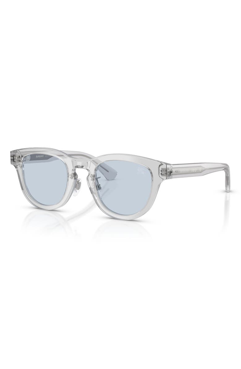 Burberry 48mm Phantos Sunglasses, Alternate, color, Grey / Azure