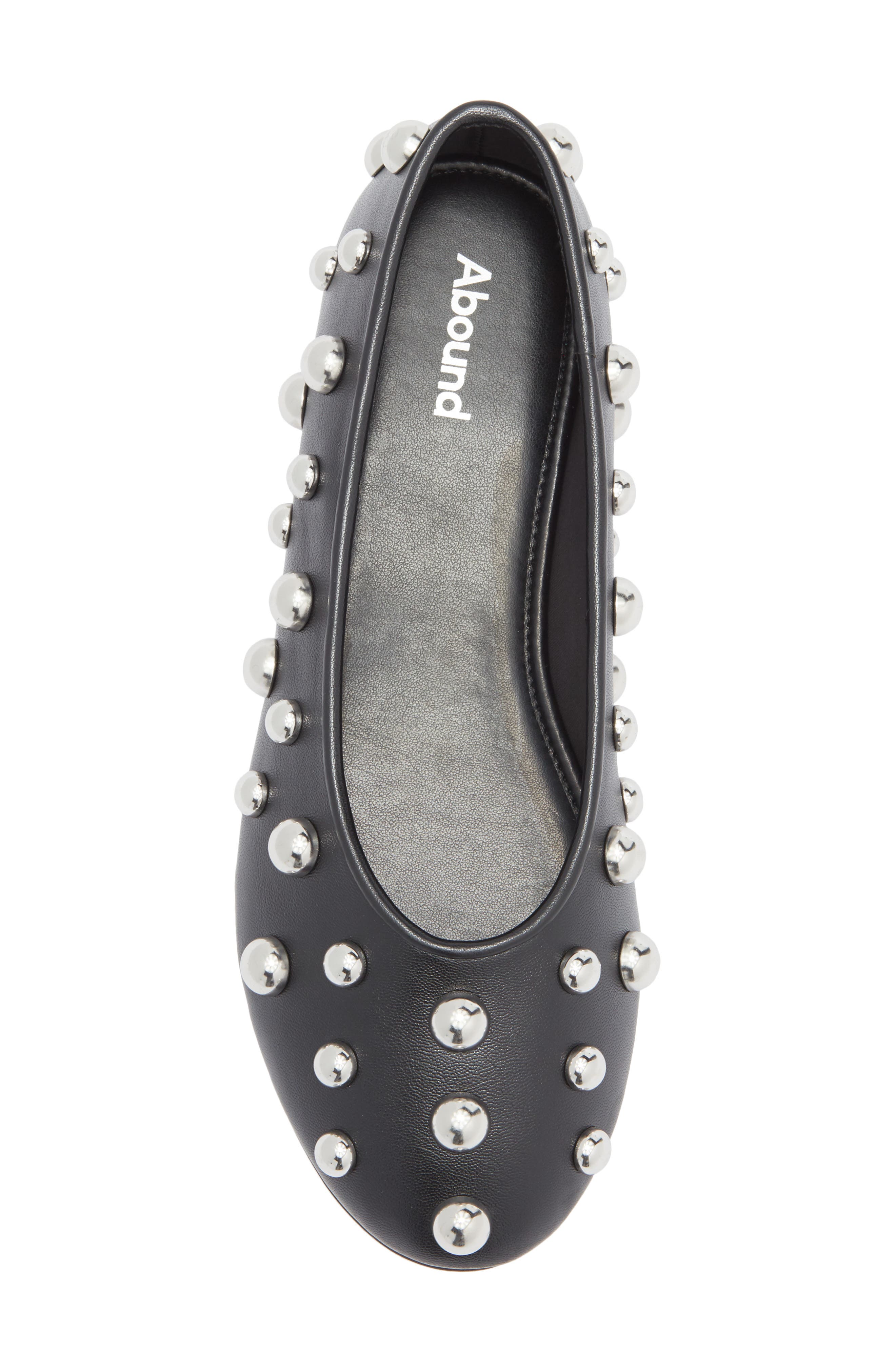 Abound Susie Studded Flat, Alternate, color, Black