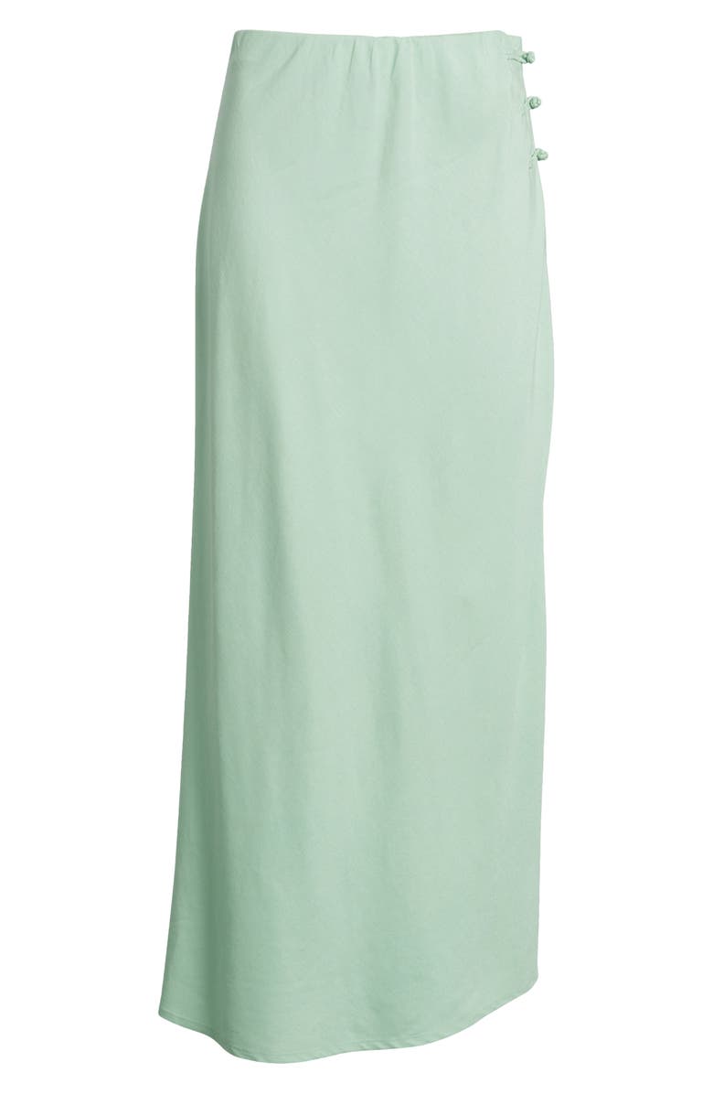 MANGO Woven Maxi Skirt, Alternate, color, Pastel Green