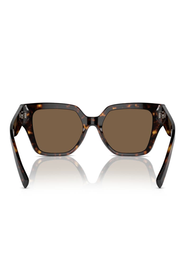 52mm Square Sunglasses, Alternate, color, HAVANA