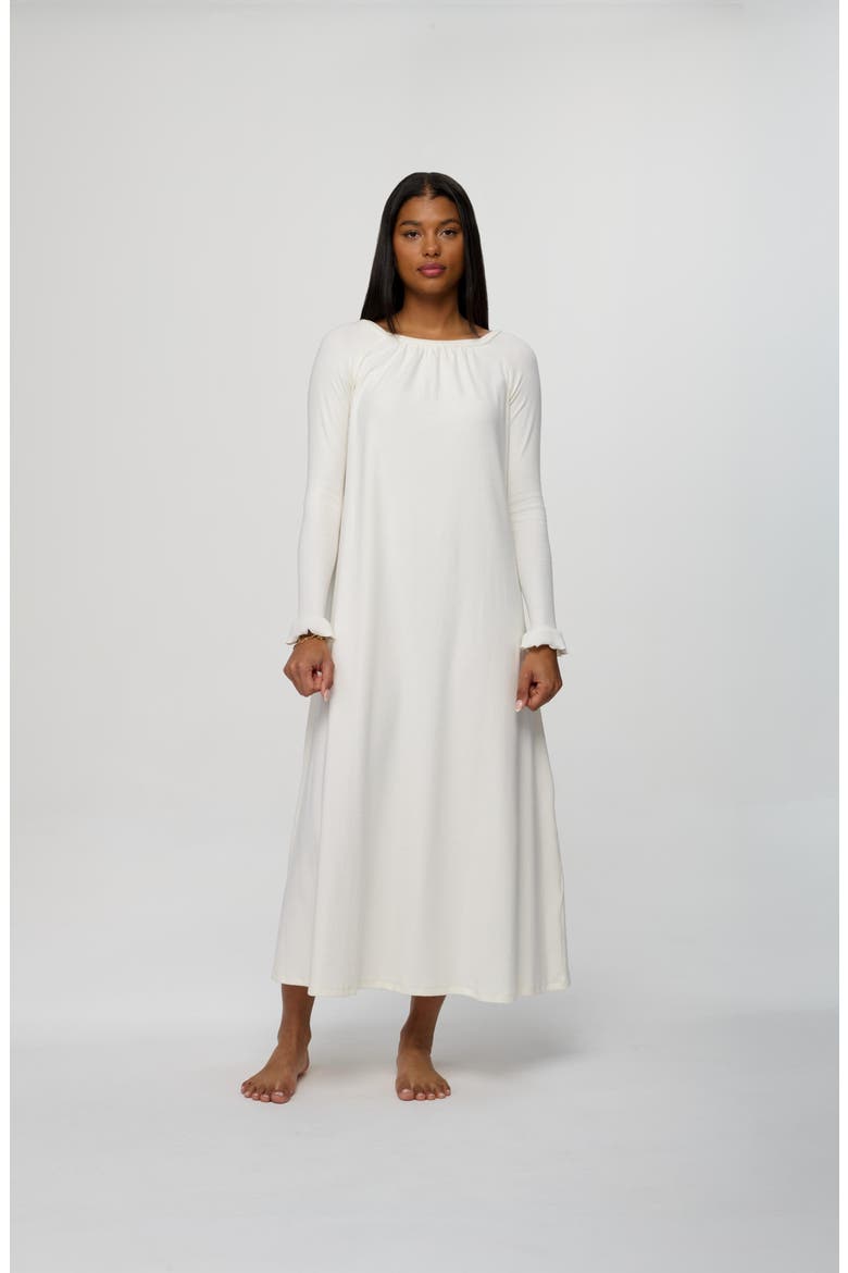 Ana Ribbed Dress, Alternate, color, White