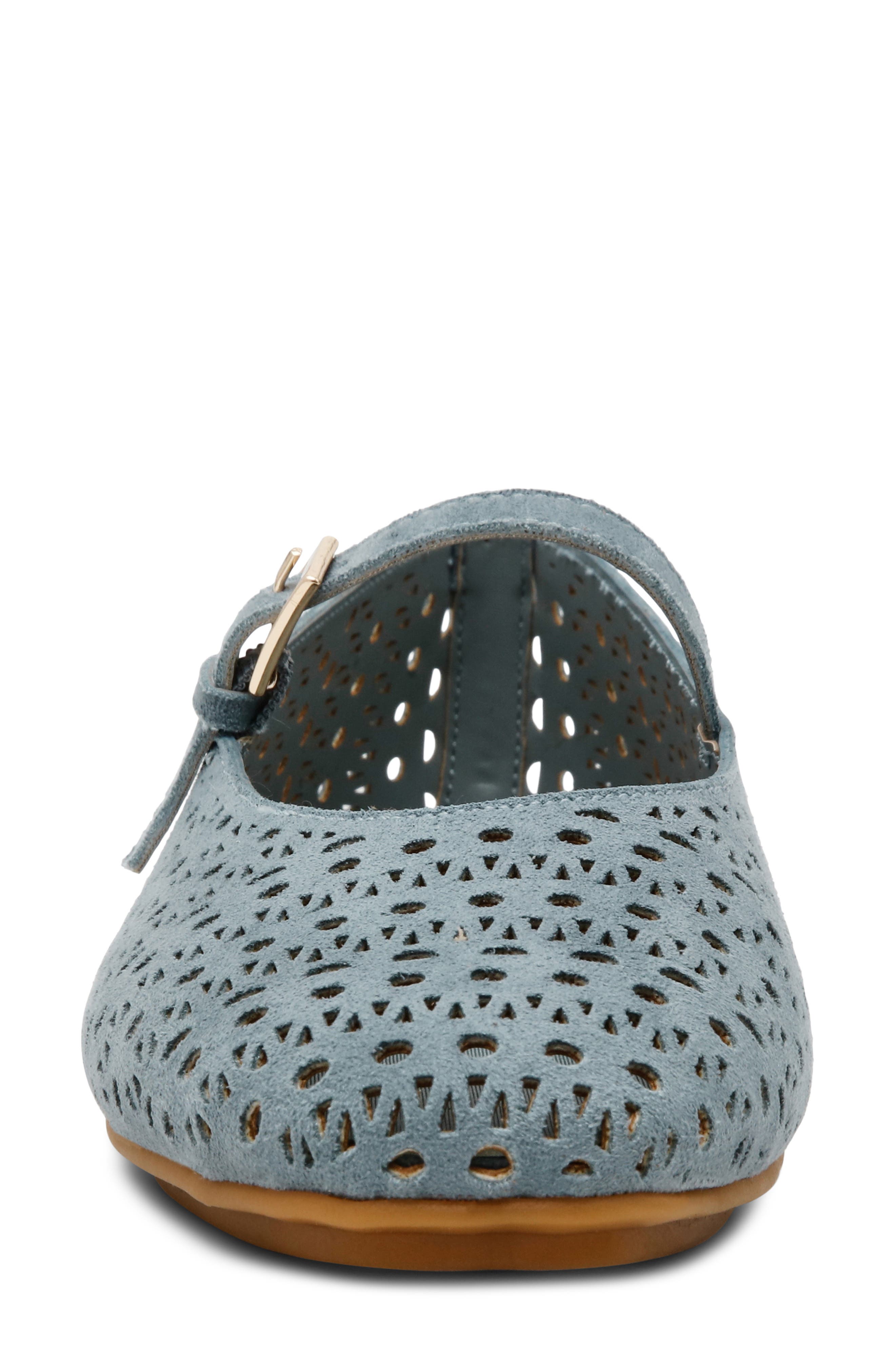 Connie Mary Jane Flat, Alternate, color, BLUE